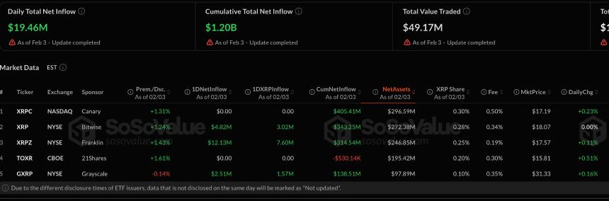 比特币ETF资金流出加剧，而以太坊和瑞波币基金则悄然吸引资金流入。
