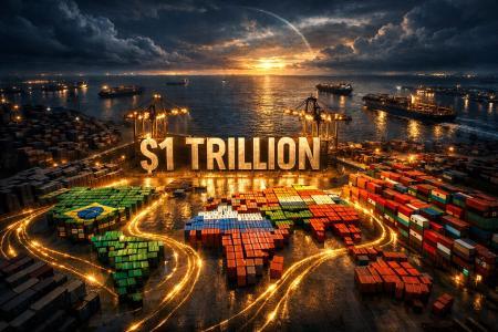 金砖国家贸易额突破1万亿美元大关 标志全球经济新格局