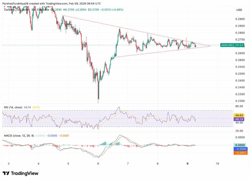Cardano价格预测：ADA维持在0.27美元，Hoskinson 30亿美元的亏损凸显了周期压力
