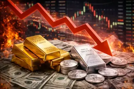 美股大跌引发贵金属抛售：黄金一度暴跌超4% 白银重挫11%