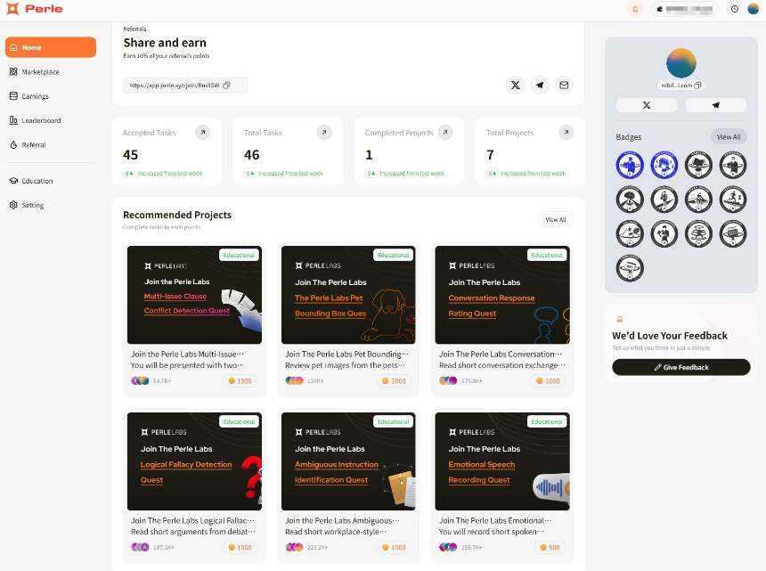 热门交互合集 | Perle Labs新答题任务；Perceptron Network挂机赚积分（3月4日）