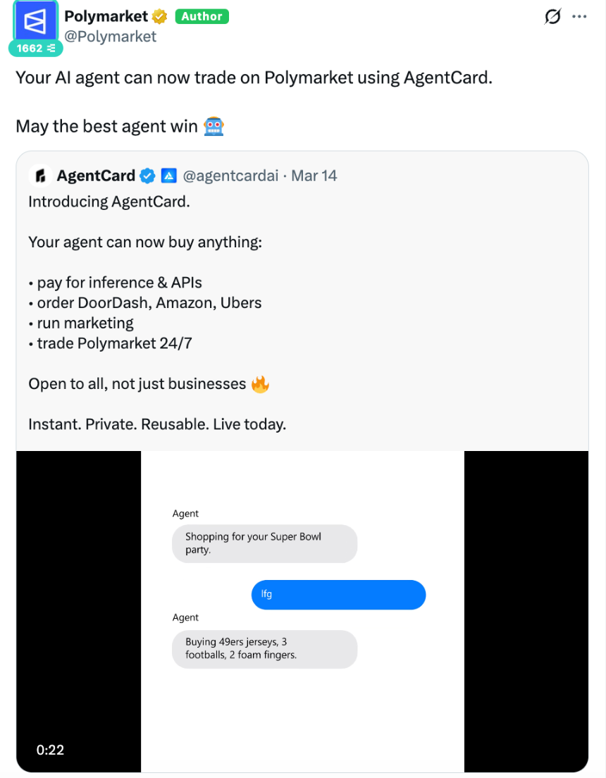 预测市场双巨头Kalshi与Polymarket：支付渠道与AI Agent成新增长点