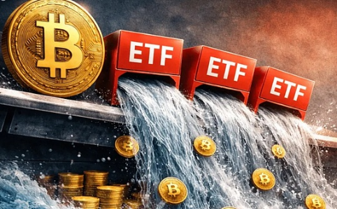 比特币ETF遭遇资金外流 加密市场面临中东局势冲击