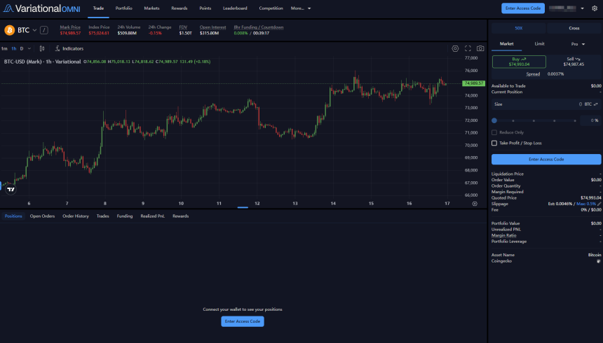 Variational交易数据