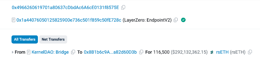 Kelp DAO官方声明