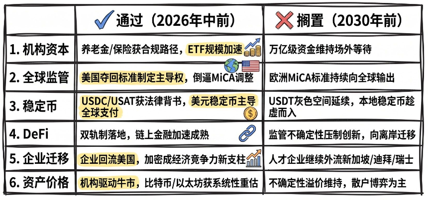 清晰法案迎来关键节点，美国加密监管十字路口