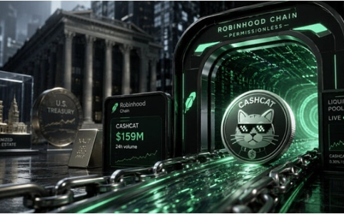 Robinhood Chain上线引爆Meme币热潮，CASHCAT市值逼近1.5亿美元