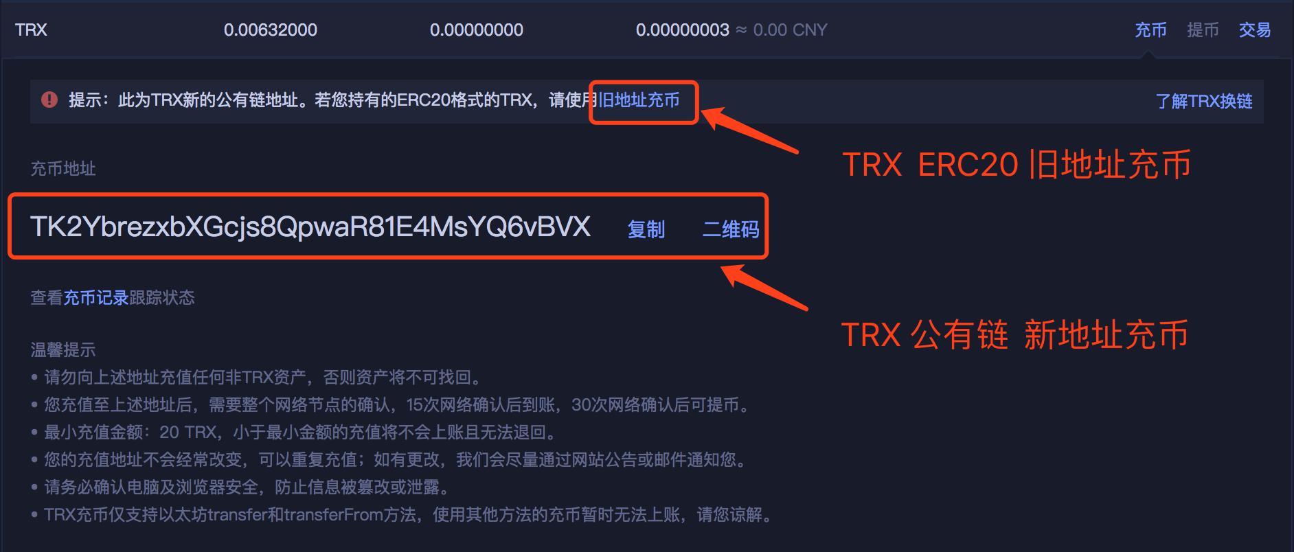 什么是TRX换链