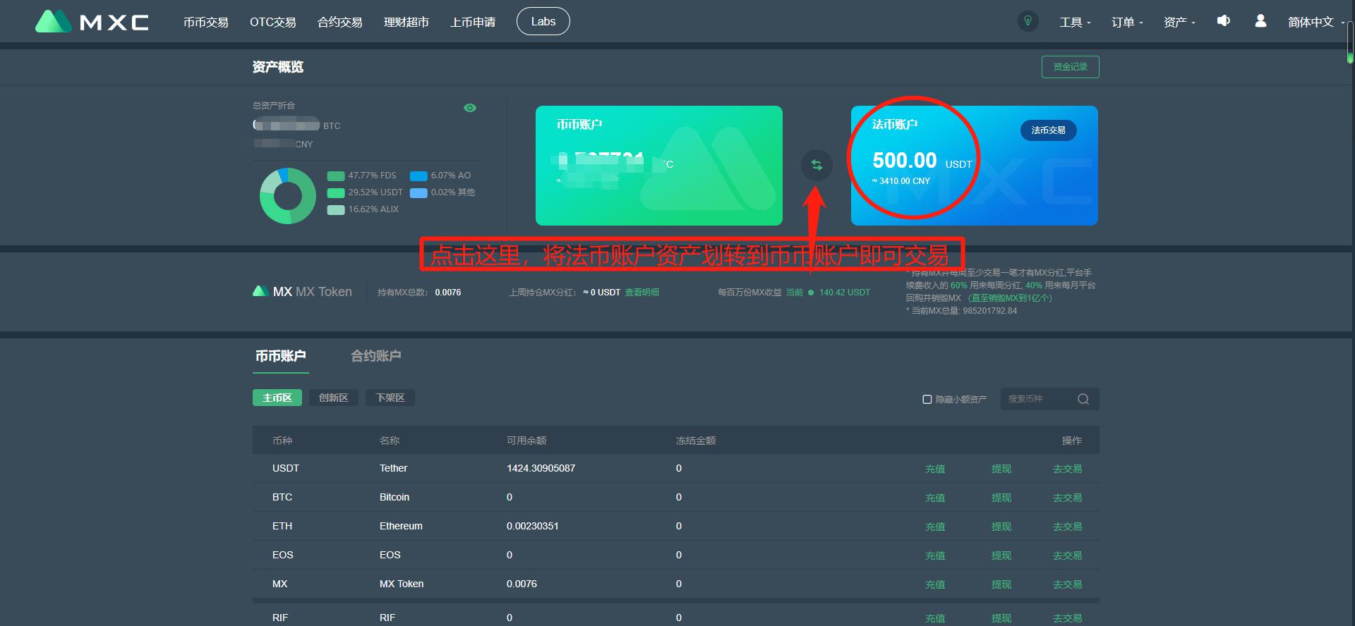 MXC交易所OTC法币交易流程公告