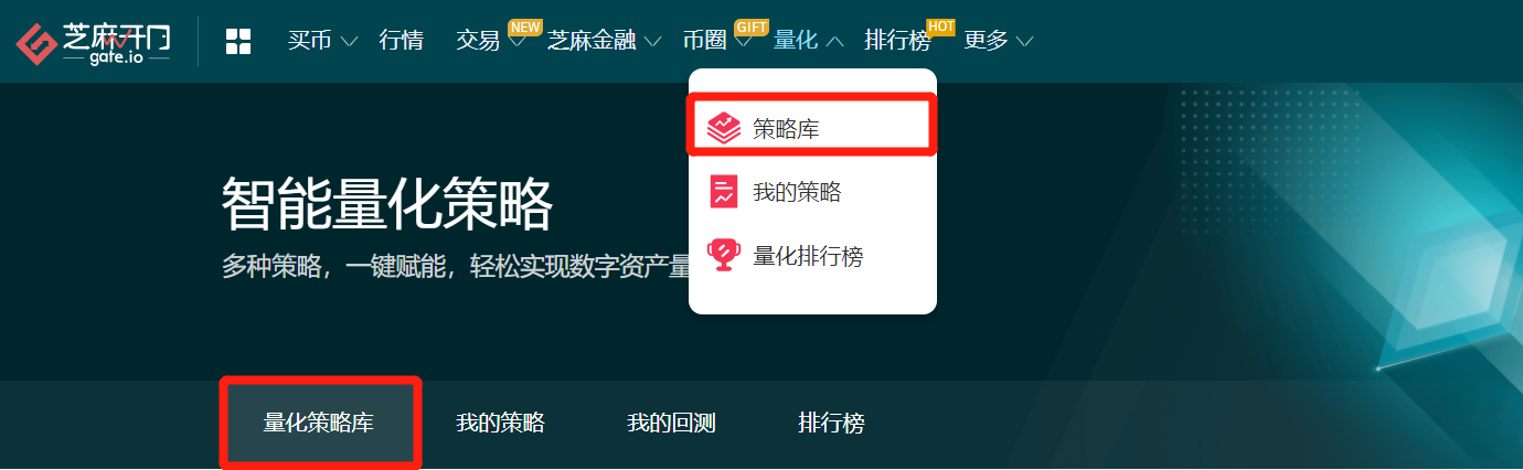 Gate.io 今日智能量化策略年化排行,七日年化收益率最高达265.73%