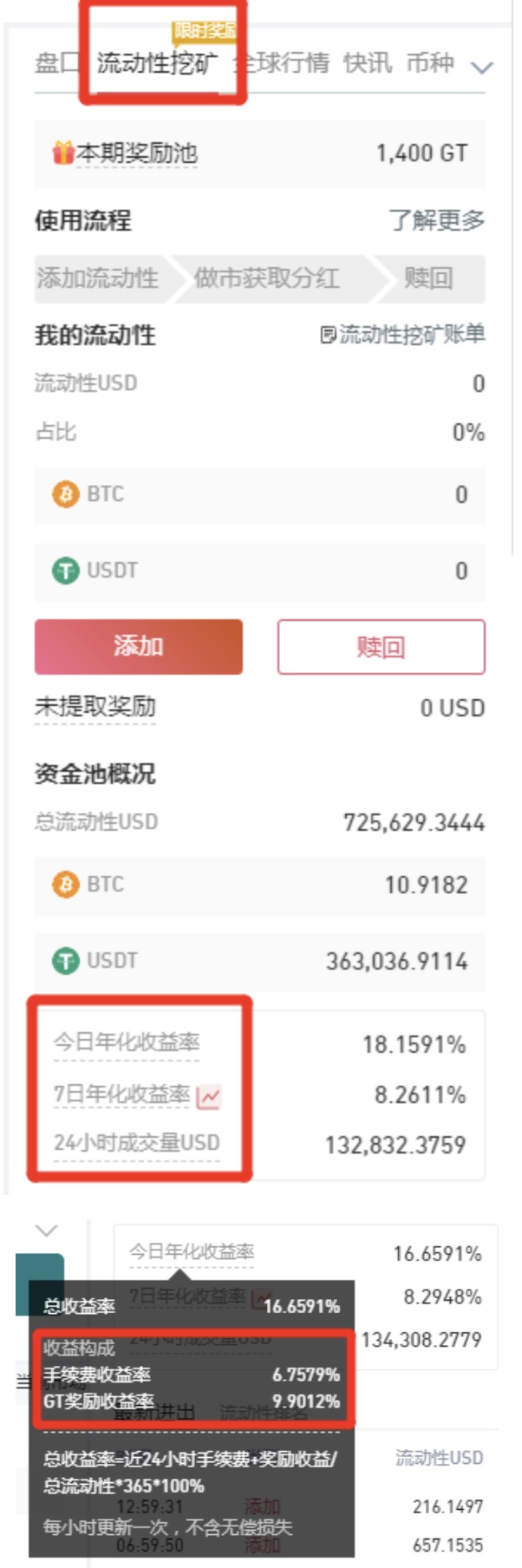 Gate.io 上线GT/BTC/ETH流动性挖矿奖金池,提供流动性可获100%手续费和额外GT奖励