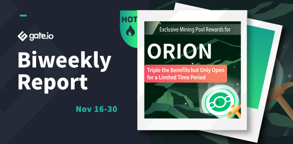 Gate.io Bi-Weekly Report (Nov 16-30)