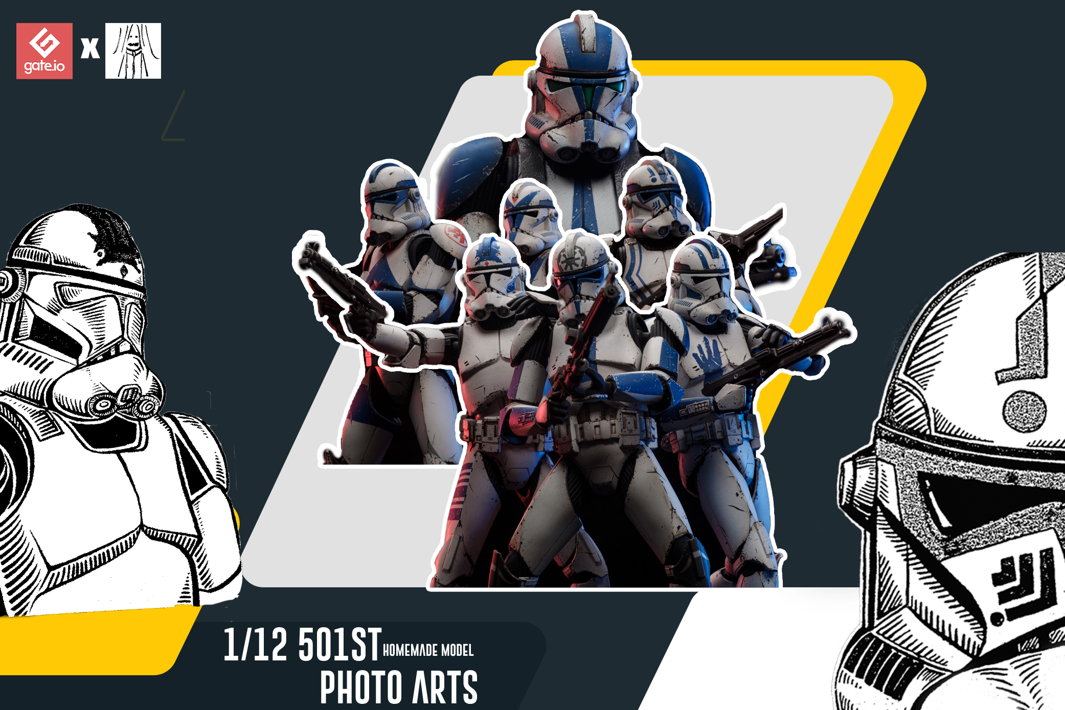 Gate.io聯合獨立藝術家OldSkid推出“501st Clone Trooper ”系列NFT作品