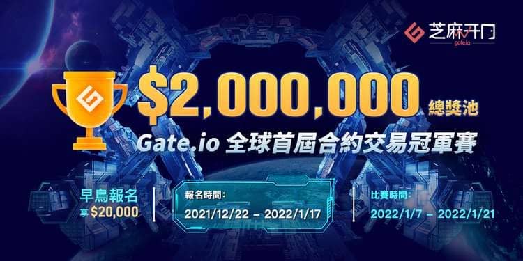 Gate.io合約冠軍賽開啓正式比賽,報名持續進行中