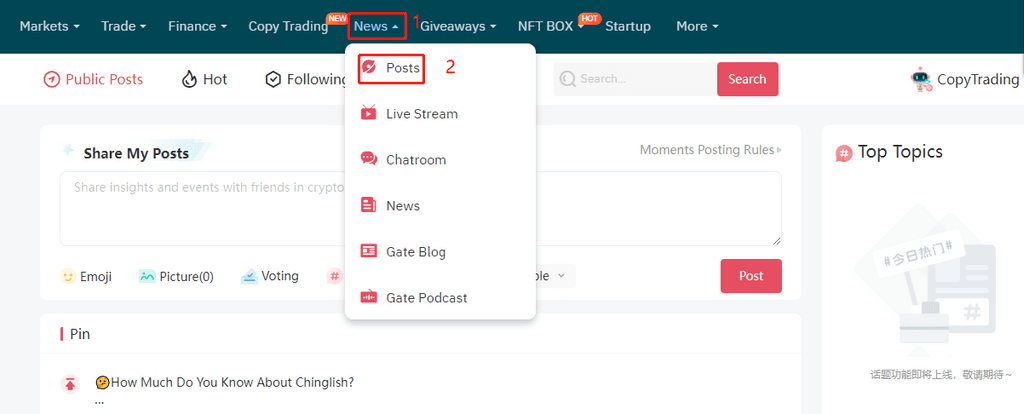 Gate.io Copy Trading in Posts: Predict the BTC Price To Earn