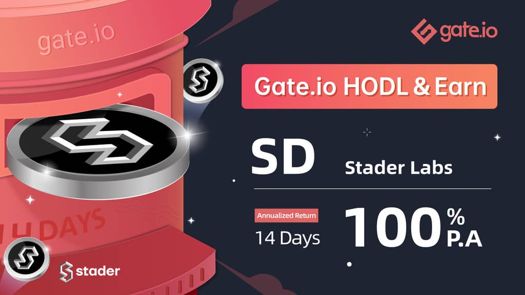 Gate.io HODL & Earn: Lock SD To Earn 100% APR(Phase 1)
