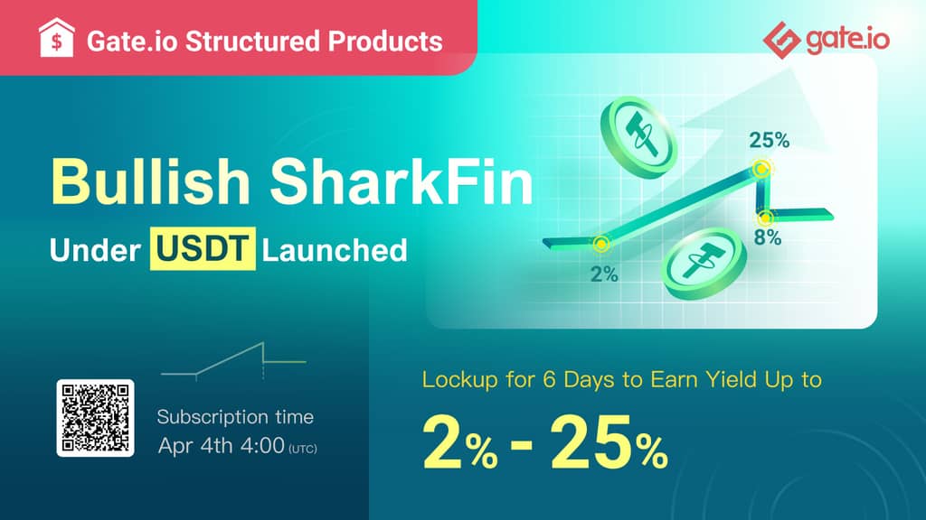 Bullish SharkFin Product under USDT Launched: Get An Annualized Yield of Up To 25%!