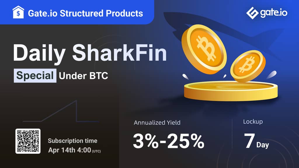 Daily SharkFin Special Product under BTC Launched: Get An Annualized Yield of Up To 25%!