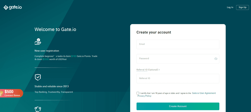 Gate.io New User Airdrop, Register & Share $150,000 Rewards
