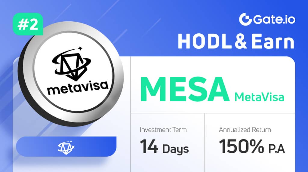 Gate.io HODL & Earn: Lock MESA To Earn 150% APR(Phase 2)