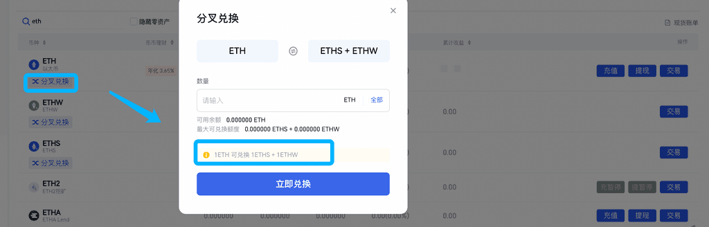 Gate.io已上线ETH预分叉币领“糖果”功能并即将开启交易的公告