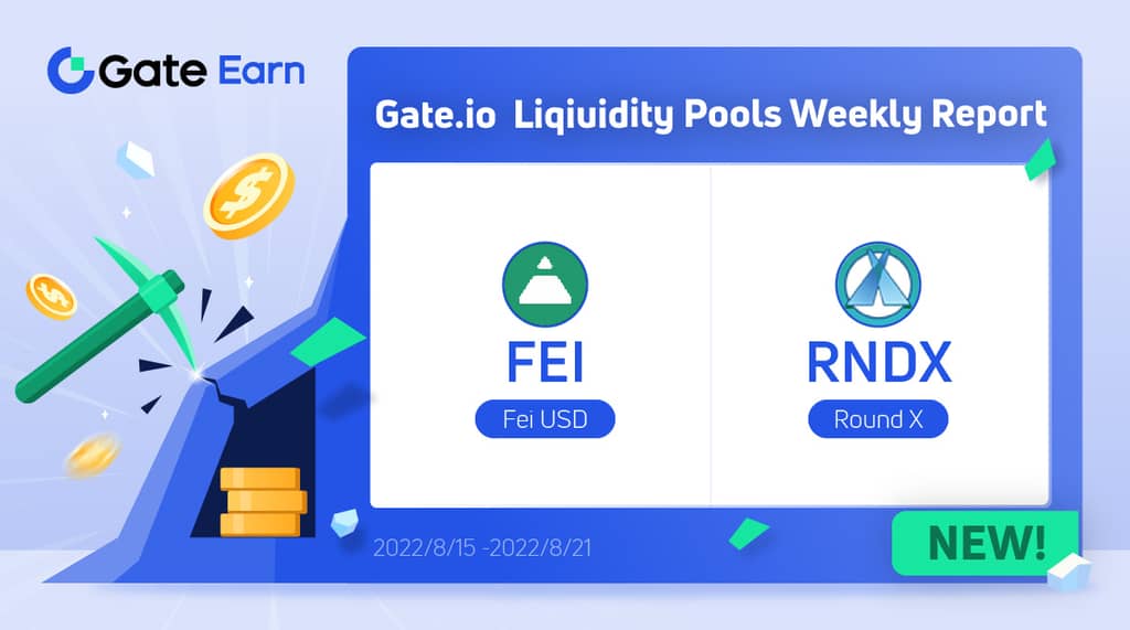 Gate.io LM Pool Weekly Report: 6 Liquidity Pools were Launched and an 8,000 Extra Bonus Was Added